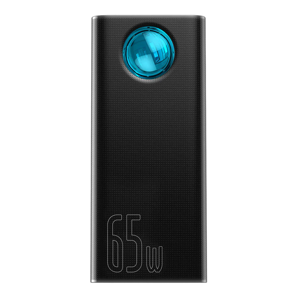 A Photo Of Baseus Amblight 65W Power Bank - 30000mAh Portable Charger with 5 Ports, LED Display, and Multi-Protection for Fast Charging Laptops & Devices