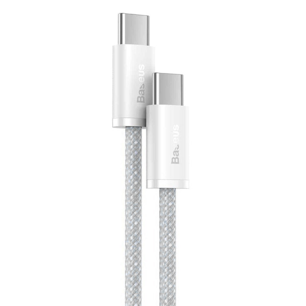 A Photo Of Baseus Dynamic Fast Charging Data Cable C to C 100W 1m - White