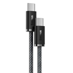 A Photo Of Baseus Dynamic Fast Charging Data Cable C to C 100W 1m - Gray