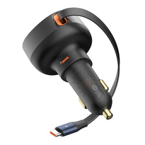 Baseus Enjoyment Pro - Retractable USB-C Car Charger 60W