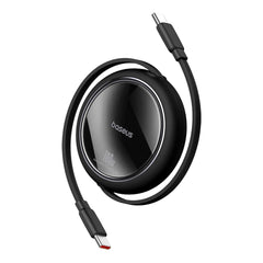 A Photo Of Baseus Free2Draw Mini Retractable Charging Cable Type-C to Type-C 100W - Black