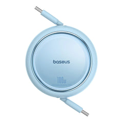 A Photo Of Baseus Free2Draw Mini Retractable Type-C to Type-C Charging Cable 100W - Blue