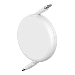 A Photo Of Baseus Free2Draw Mini Retractable Type-C to Type-C Charging Cable 100W - White