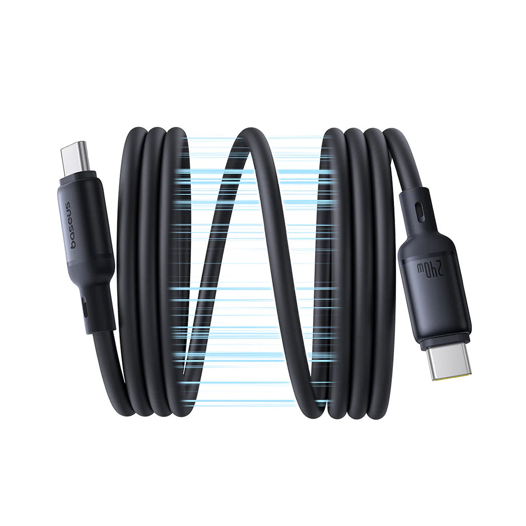 A Photo Of Baseus PicoGo Magnetic USB-C to USB-C Cable 240W – Fast Charging, Easy to Store, & Magnetic Attraction
