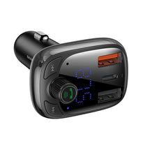 Baseus T-Shaped S-13 Bluetooth FM Transmitter with 36W PPS Fast Charger – Car MP3 Player & Dual USB Ports