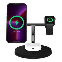 A Photo Of Belkin BoostCharge Pro 3-in-1 Wireless Charger with MagSafe 15W – Charge iPhone, Apple Watch, and AirPods