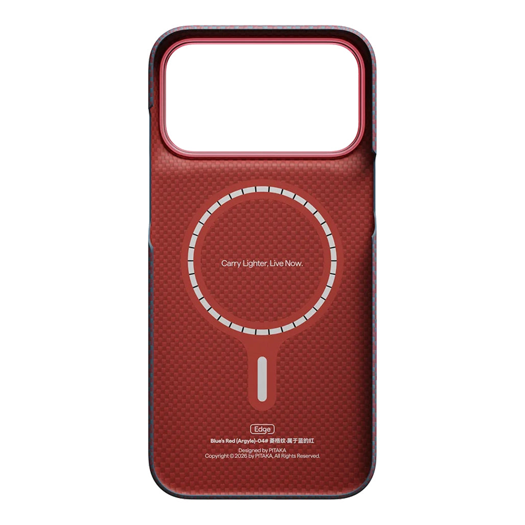 A Photo Of Pitaka Edge Case for iPhone 18 Pro / iPhone 18 Pro Max – Ultra-Thin Aramid Fiber MagSafe Case