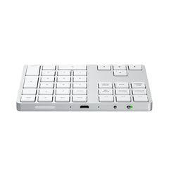 A Photo Of Satechi Bluetooth Extended Wireless Keypad - Silver | ST-XLABKS – Full Number Pad & MacOS Shortcut Keys