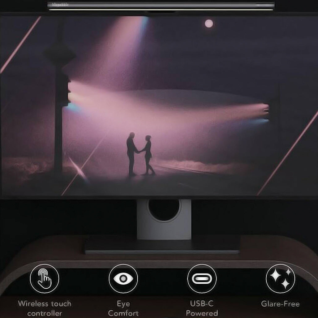 A Photo Of Blupebble HaloBar Monitor Light Bar