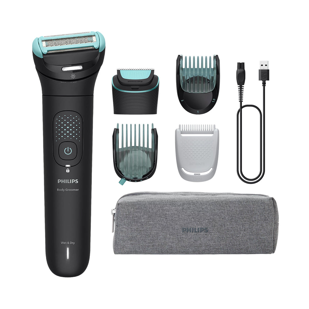 A Photo Of Philips Body Groomer 7000 Series - 2D flex head and dual trim-shave system | BG7470/15