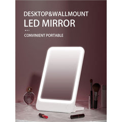 A Photo Of Bomidi R1 LED Makeup Mirror – 2-in-1 Desktop & Wall Mount, Adjustable Stand, 3 Brightness Levels, Rechargeable USB-C