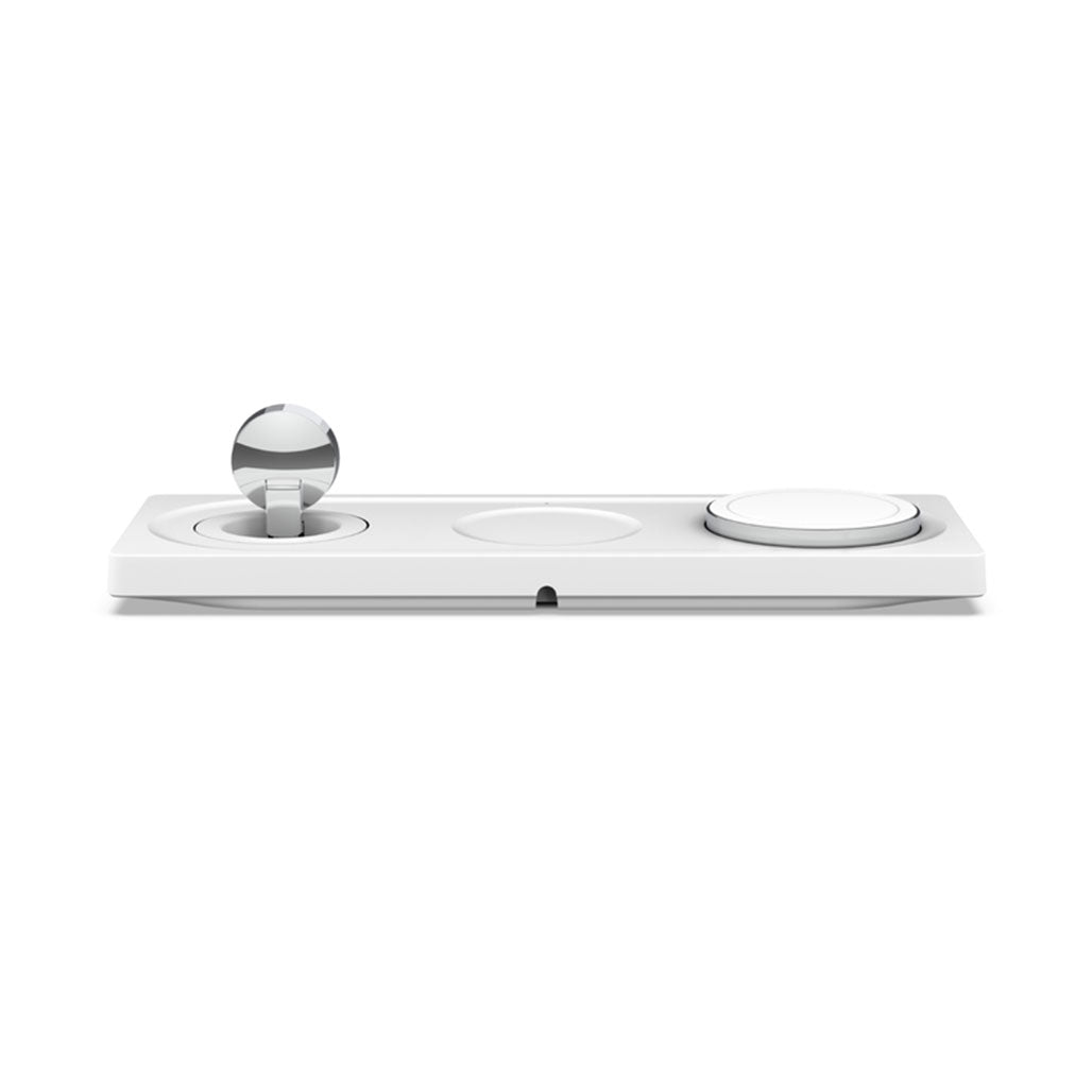 A Photo Of Belkin BoostCharge Pro 3-in-1 Wireless Charging Pad with MagSafe Technology – Fast Charging for iPhone, Apple Watch, and AirPods
