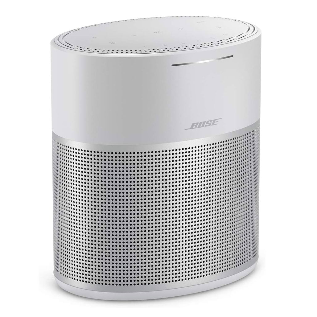 A Photo Of Bose Home Speaker 300 - Smart Bluetooth Speaker with Amazon Alexa and Google Assistant - Luxe Silver