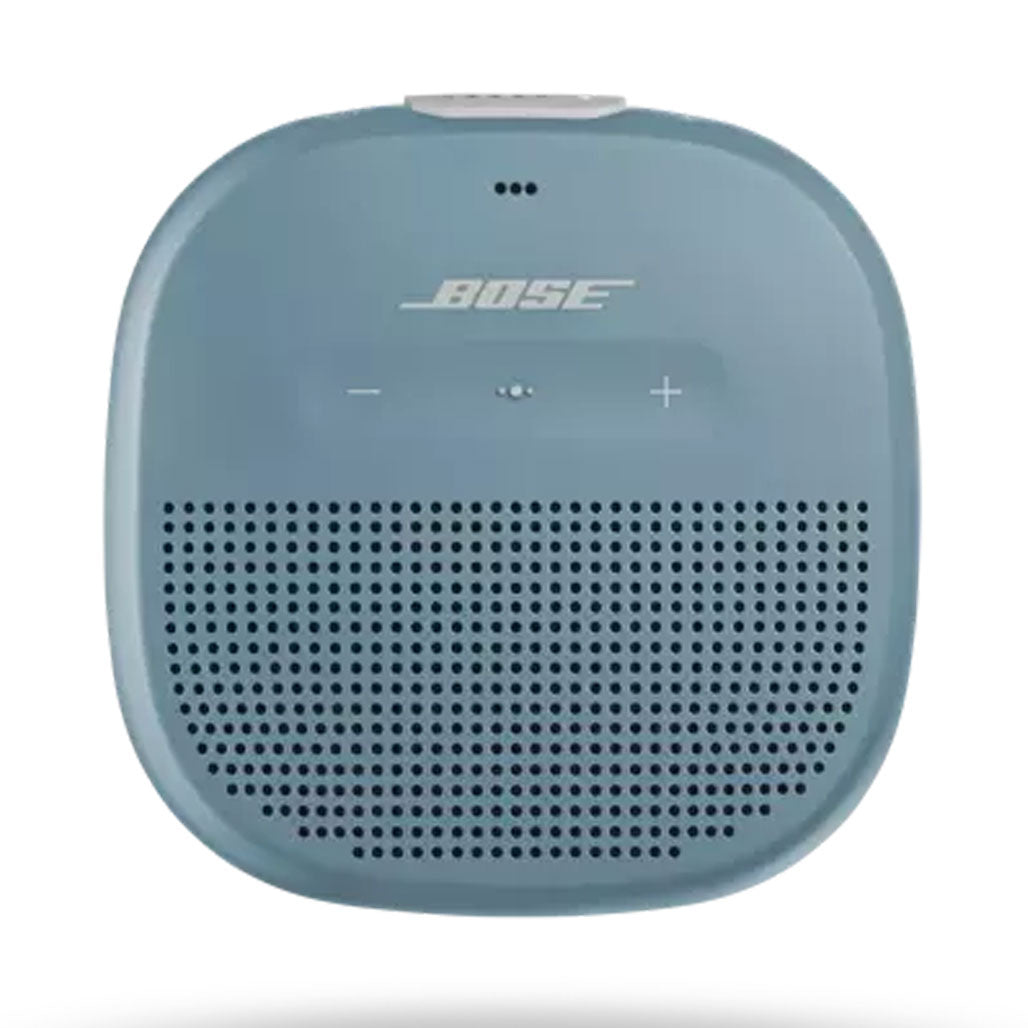 A Photo Of Bose SoundLink Micro Bluetooth® Speaker – Stone Blue – Compact, Rugged, and Waterproof with Deep Bass and Built-In Microphone