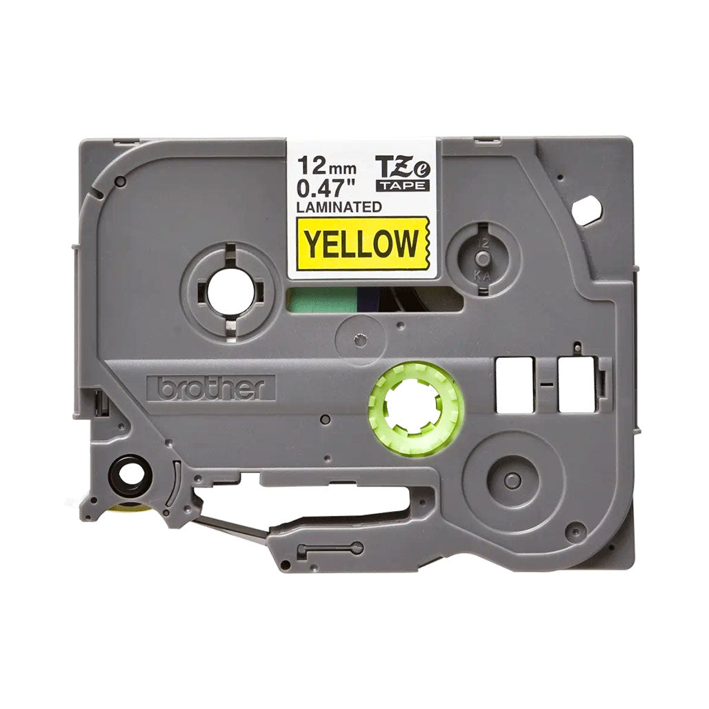 A Photo Of Brother TZe-631 Labelling Tape – Black on Yellow, 12mm wide
