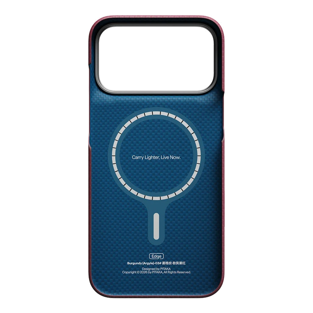 A Photo Of Pitaka Edge Case for iPhone 18 Pro / iPhone 18 Pro Max – Ultra-Thin Aramid Fiber MagSafe Case