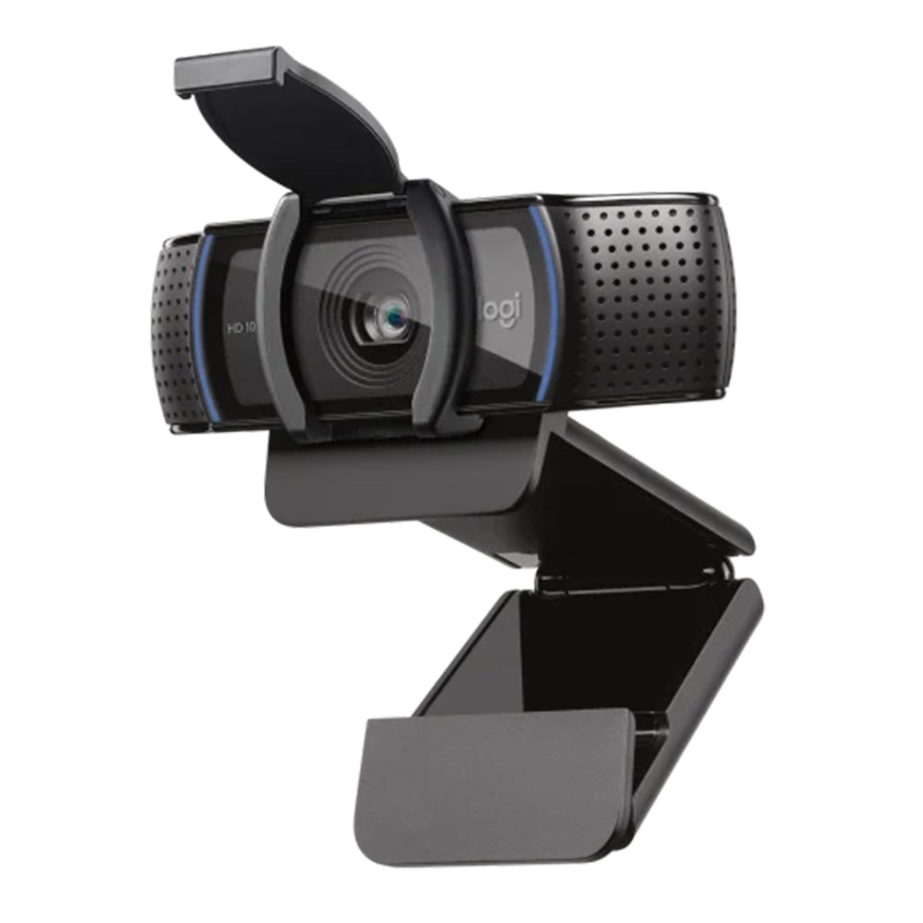 A Photo Of Logitech C920e Business Webcam - Full HD 1080p with Autofocus, Privacy Shade, and Dual Microphones