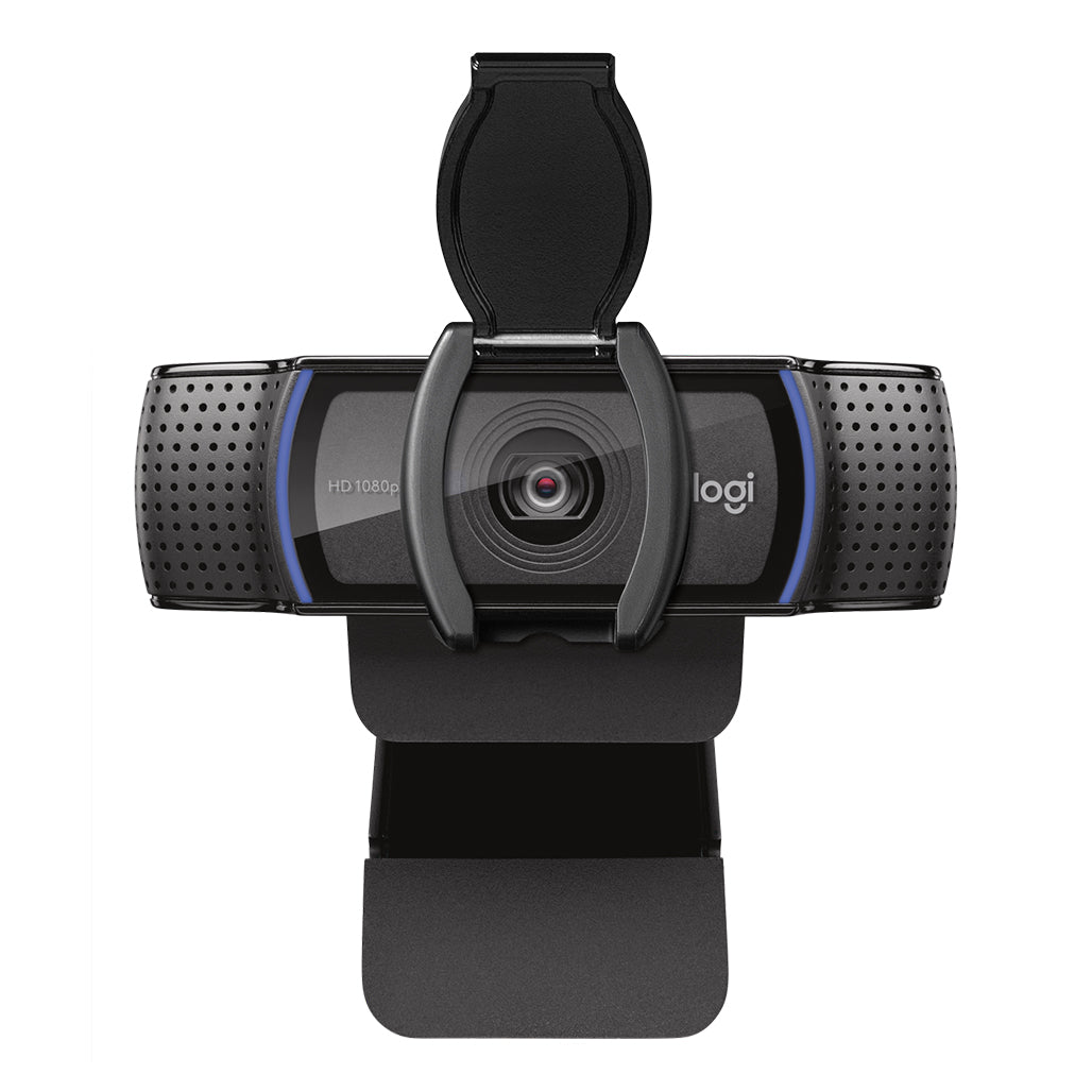 A Photo Of Logitech C920e Business Webcam - Full HD 1080p with Autofocus, Privacy Shade, and Dual Microphones