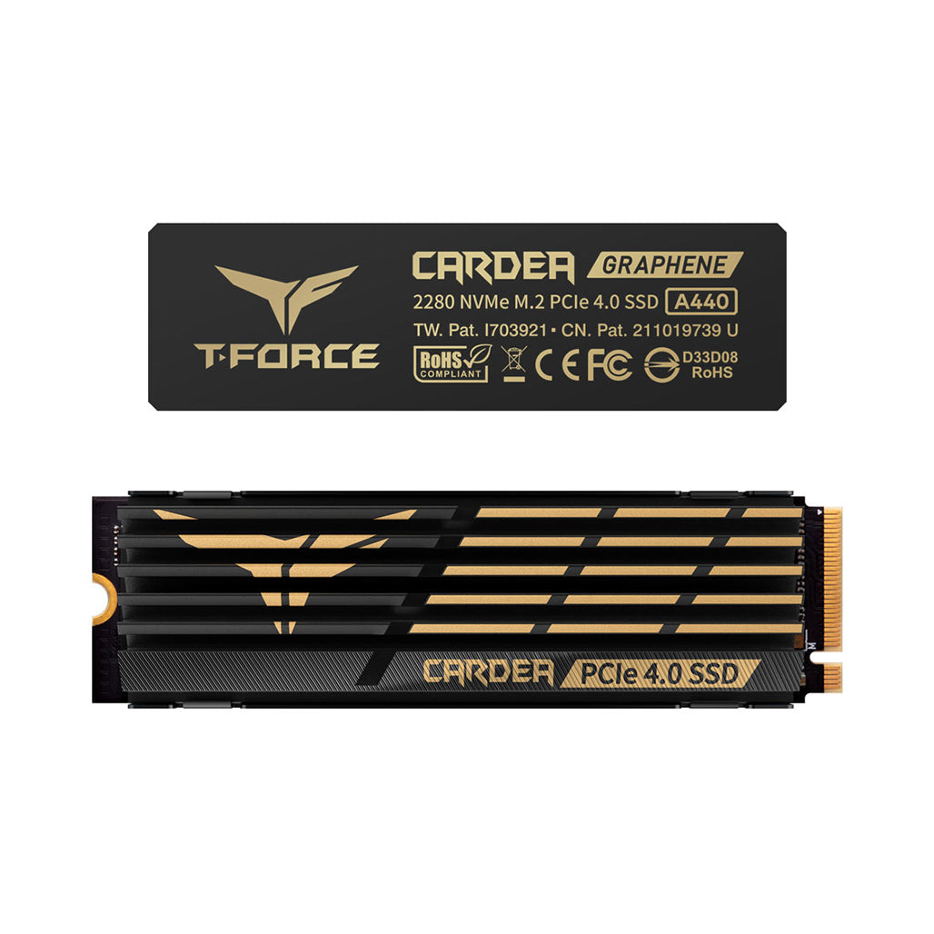 A Photo Of Team Cardea A440 2TB - M.2 PCIe SSD With Heatsink - 3 Years Warranty