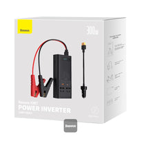 Baseus 300W Car Power Inverter with Pure Sine Wave Output and Multi-Port USB Charging