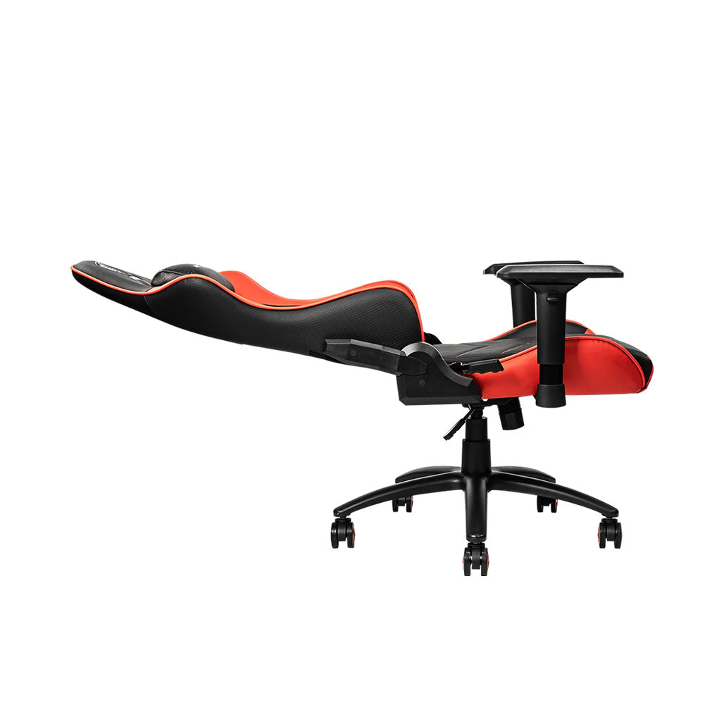 A Photo Of MSI MAG CH120 Gaming Chair - Ergonomic High-Back, 180° Recline, 4D Adjustable Armrests, Steel Frame