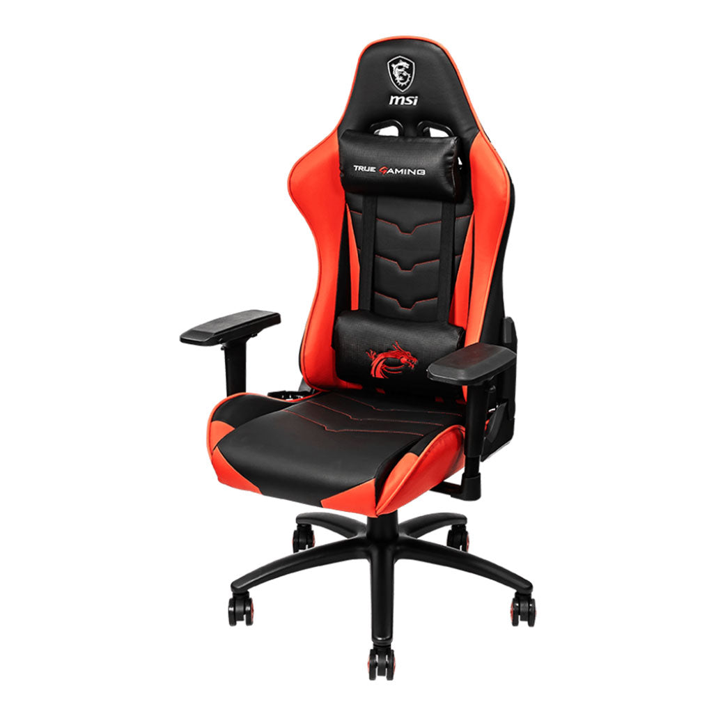 A Photo Of MSI MAG CH120 Gaming Chair - Ergonomic High-Back, 180° Recline, 4D Adjustable Armrests, Steel Frame