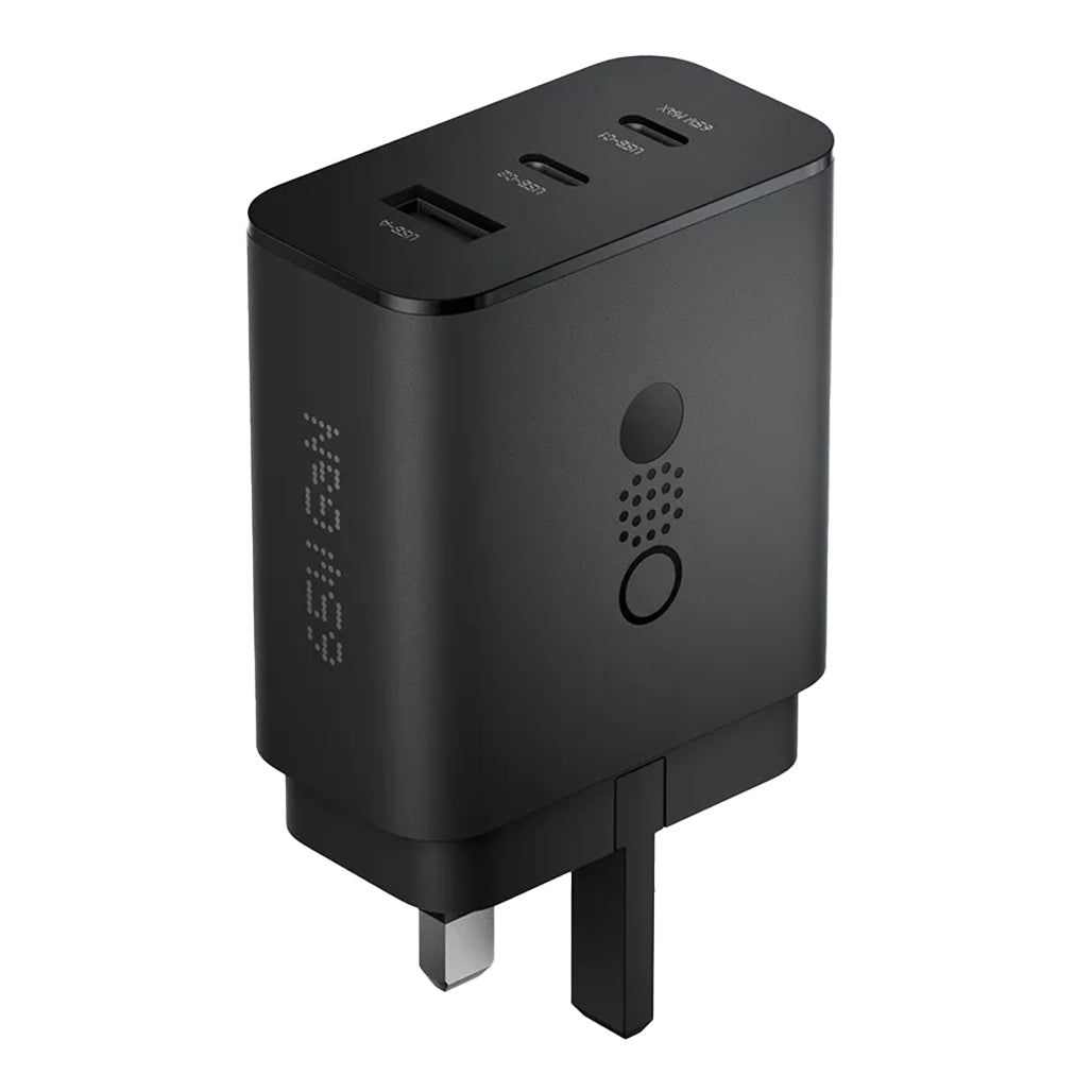A Photo Of CMF by Nothing GaN Fast Charger – 3-in-1 Compact USB-C Charger (65W/100W/140W) with Smart Power Distribution & Wide Compatibility