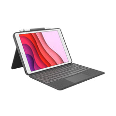 A Photo Of Logitech Combo Touch Detachable backlit keyboard case iPad® (7th, 8th, 9th, & 10th gen) - Four Modes, Adjustable Backlighting