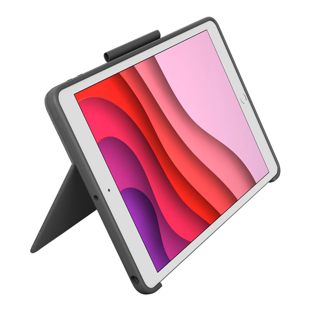 A Photo Of Logitech Combo Touch Detachable backlit keyboard case iPad® (7th, 8th, 9th, & 10th gen) - Four Modes, Adjustable Backlighting
