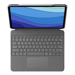 A Photo Of Logitech Combo Touch Detachable Keyboard Case for iPad Pro 11-inch (1st, 2nd, 3rd, & 4th Gen) - Auto-Adjusting Backlit Keys, Four Modes