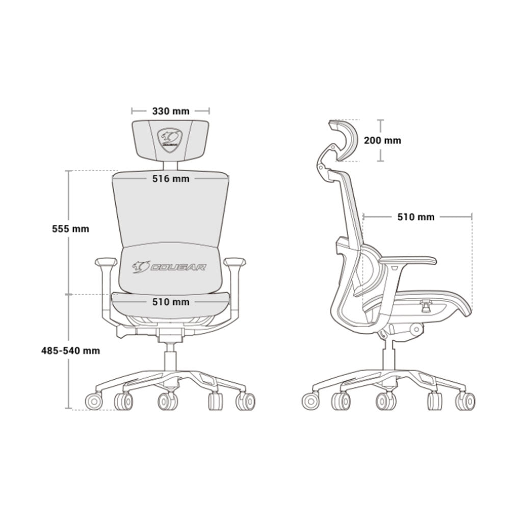A Photo Of Cougar Chair ARGO - Ergonomic Gaming Chair