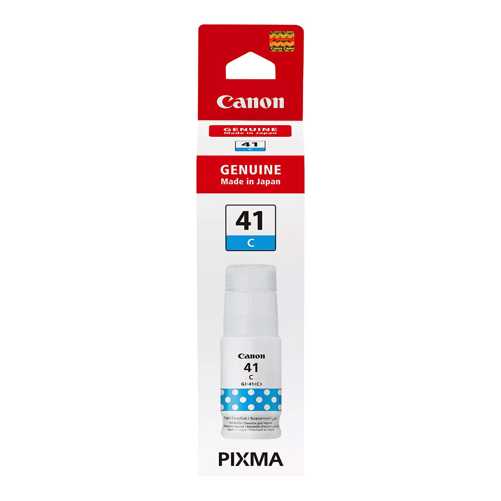 A Photo Of Canon GI-41C Ink Bottle, Cyan