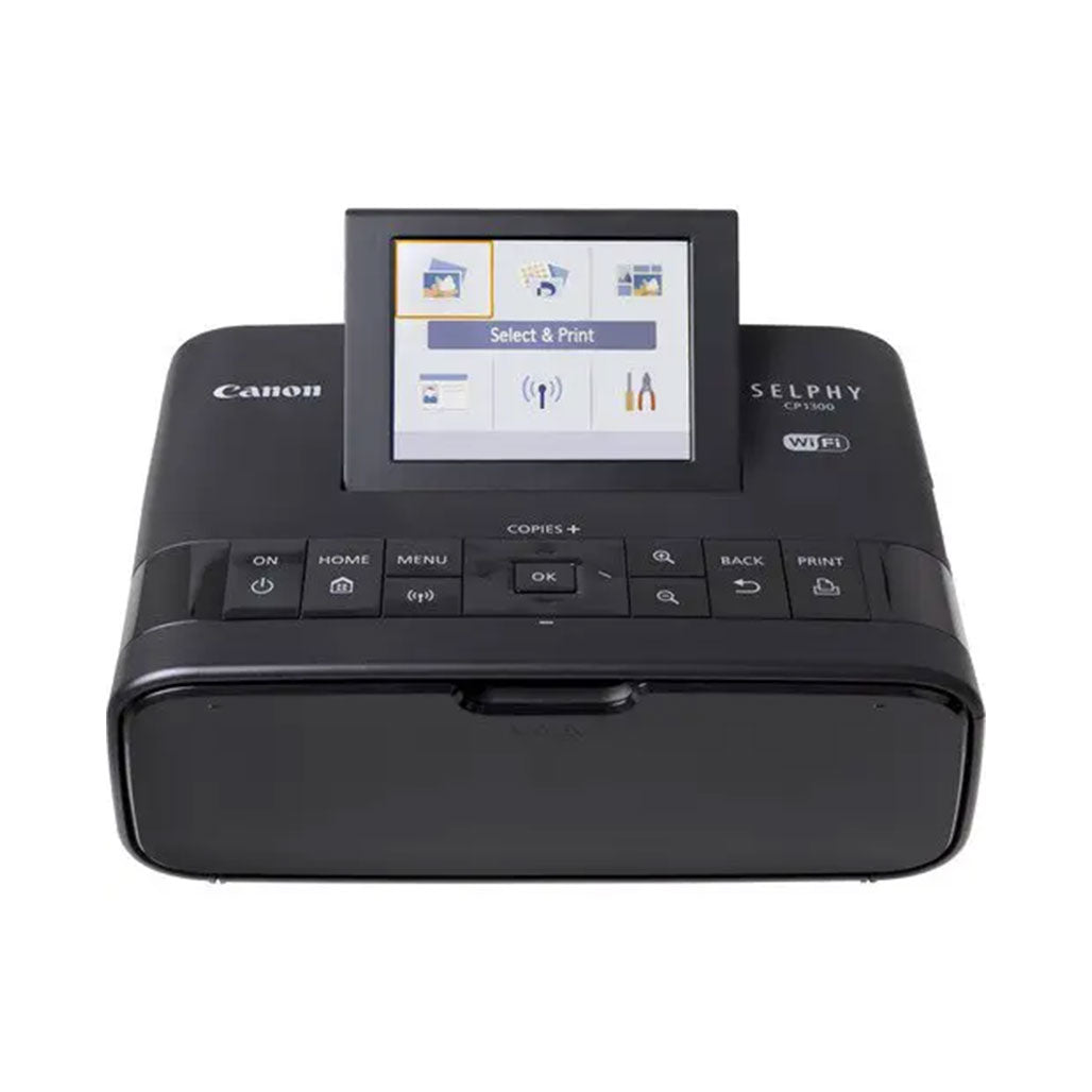 A Photo Of Canon SELPHY CP1300 Compact Photo Printer Bundle with  Canon Color Ink / Paper Set KP-108IN