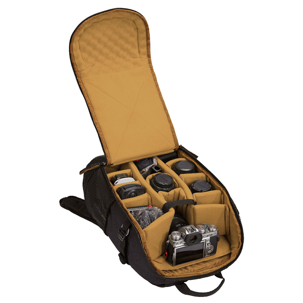 A Photo Of Case Logic Camera, Drone, Lens, and Laptop Backpack