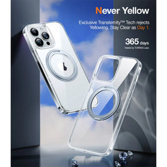 A Photo Of Torras Black Ostand R - iPhone 15 Pro Max MagSafe Case with 360° Rotating Stand and Military Grade Protection