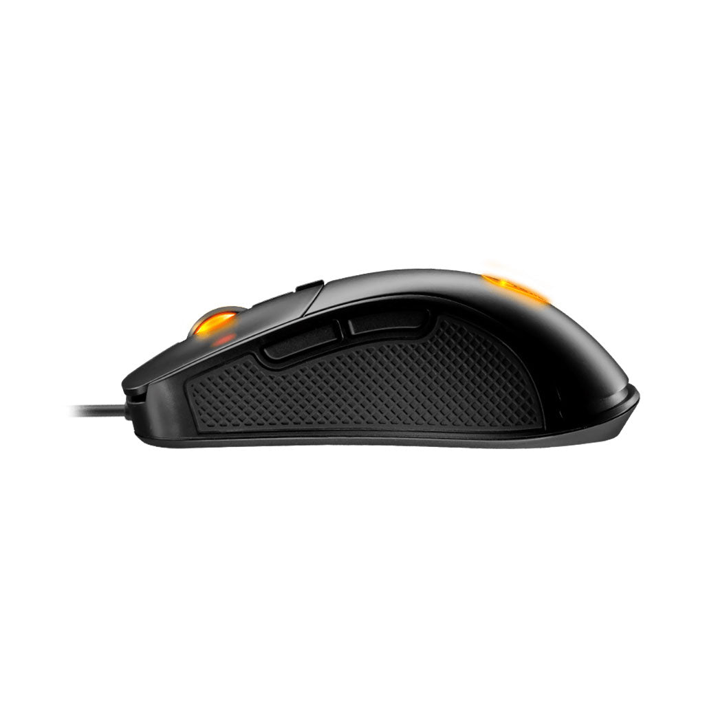 A Photo Of Cougar Surpassion Wired Gaming Mouse – High-Precision PixArt PMW3330 Sensor, 7200 DPI, and Dual-Zone LED Backlight