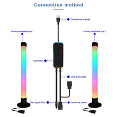 A Photo Of Creative Pick Up Rhythm Ambient Light Set - Smart Sticks SAL006BS