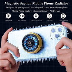 A Photo Of Magnetic Cooling Fan CX04 - Portable Phone Cooler with Advanced Cooling Technology
