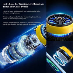 A Photo Of Magnetic Cooling Fan CX04 - Portable Phone Cooler with Advanced Cooling Technology