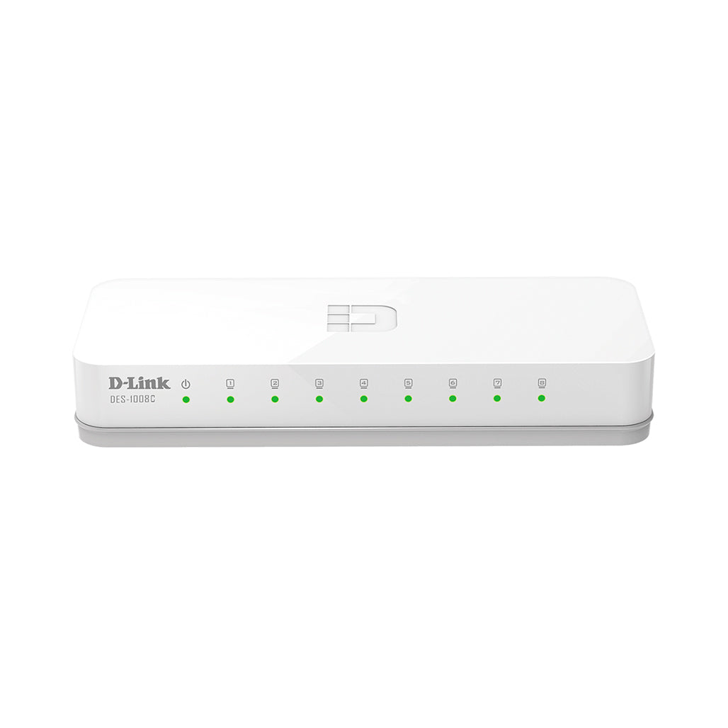 A Photo Of D-Link 8-Port 10/100 Mbps Unmanaged Switch - DES-1008C