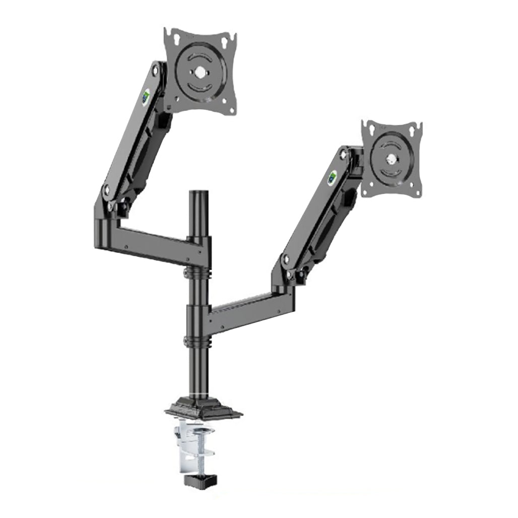 A Photo Of Kaloc DH200B Adjustable Dual Monitor Arm with Gas Spring Technology – Fits Screens 17