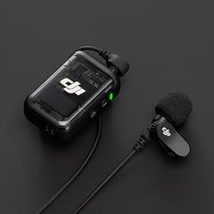 A Photo Of DJI Lavalier Mic - High-quality recording, compact and easily concealable, adjustable angle.