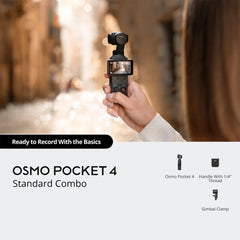 A Photo Of DJI Osmo Pocket 4 - Handheld Gimbal Camera (Standard Combo)