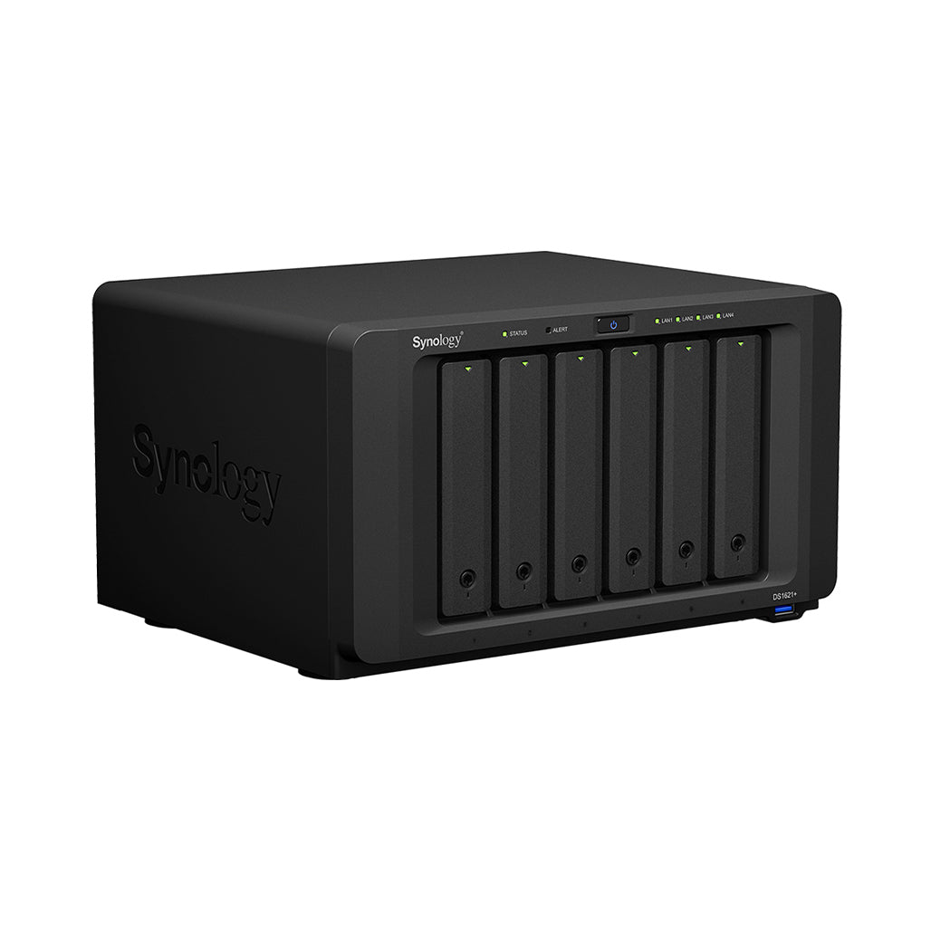 A Photo Of Synology DiskStation DS1621+ - 6-Bay NAS for High-Performance Storage and Scalable Data Management
