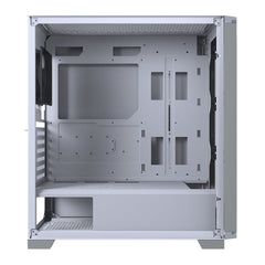 A Photo Of Cougar DarkBlader X5 Gaming Case – Mid Tower in White with Tempered Glass, Vertical GPU Support, and Advanced Cooling