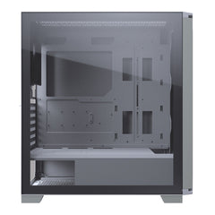 A Photo Of Cougar DarkBlader X5 Gaming Case – Mid Tower in White with Tempered Glass, Vertical GPU Support, and Advanced Cooling