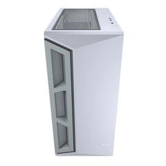 A Photo Of Cougar DarkBlader X5 Gaming Case – Mid Tower in White with Tempered Glass, Vertical GPU Support, and Advanced Cooling