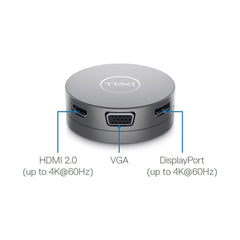 A Photo Of Dell DA310 7-in-1 USB-C Multiport Adapter Travel Hub