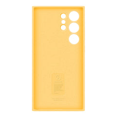 A Photo Of Samsung Galaxy S24 Ultra Silicone Case - Yellow | EF-PS928TYEGUS