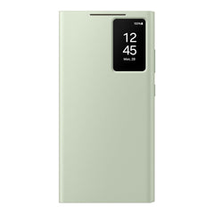 A Photo Of Samsung Galaxy S24 Ultra Smart View Wallet Case - Black | Interactive and Protective Cover